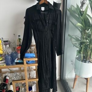 Unique Vintage Black Paisley Dress